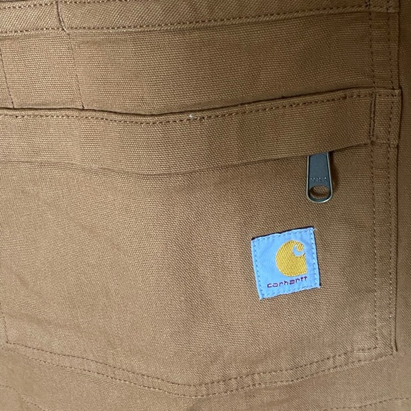 Carhartt Brown Overall Shorts size Medium (8-10) - Picture 3 of 8
